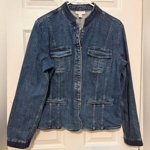 Charter Club Denim Jacket Women's Medium Jean Coat